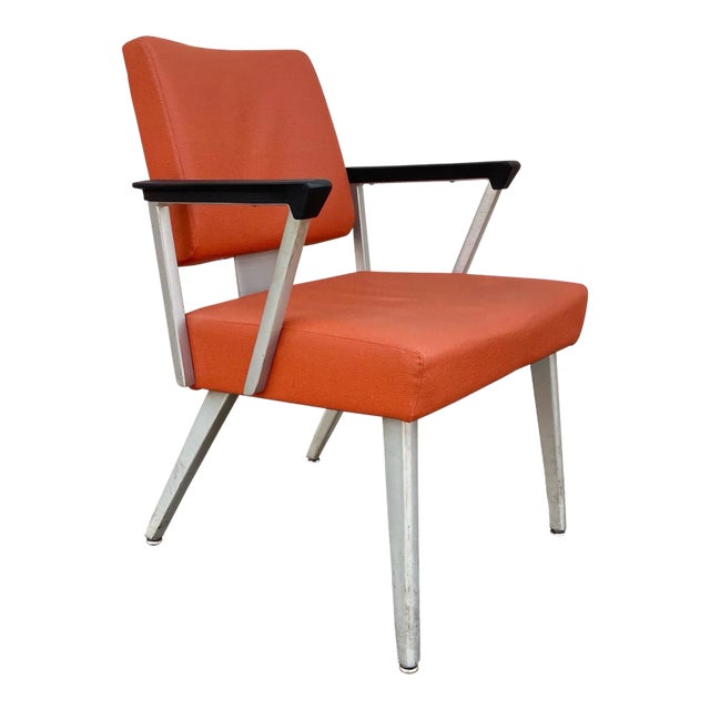 Vintage Mid Century Modern Aluminum Arm Chair by Good Form For Sale