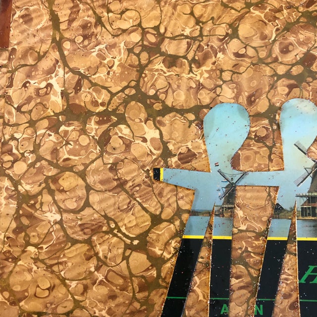 Contemporary Original Contemporary Artist Wayne Cunningham “Hands Across America “ Collage For Sale - Image 3 of 5