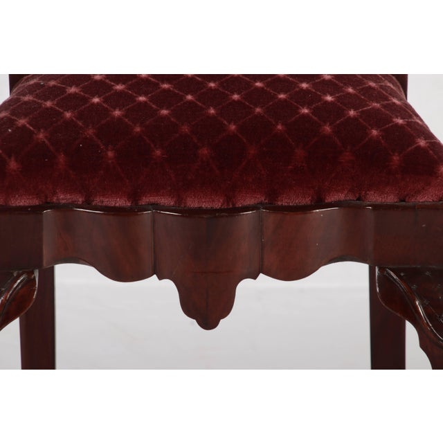 Antique Queen Anne Style Chairs in Mahogany, 1910s, Set of 8 For Sale - Image 12 of 18