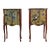 1950s Pair of Louis XV Style Chest With Gold Christian Lacroix Pattern and Marble Top For Sale
