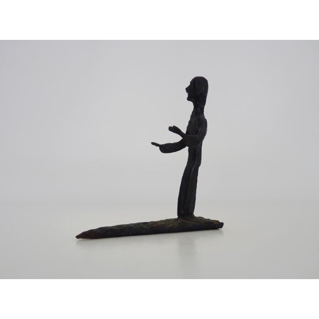 Brutalist Brutalist Cast Iron Sculpture, 1960s For Sale - Image 3 of 8