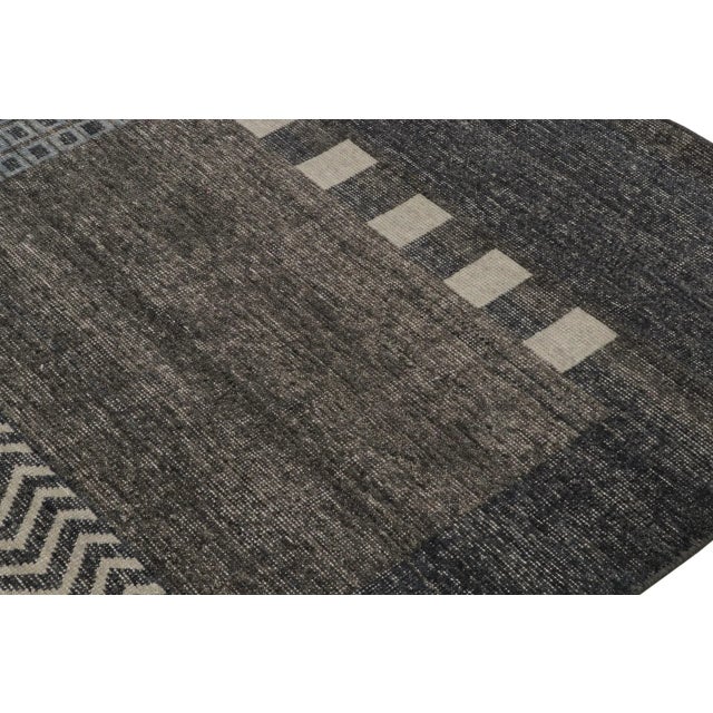 Rug & Kilim’s Modern French Art Deco Rug, With Geometric Patterns For Sale In New York - Image 6 of 7