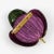 Monique Vedie Line Vautrin Student Talosel Resin Brooch Pin Purple Green Flower For Sale - Image 4 of 5