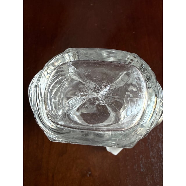 Late 20th Century Pressed Glass Perfume Bottle. Unusual Shape For Sale - Image 5 of 6