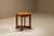 Amsterdam School Side Table in Oak with Geometric Legs, Netherlands, 1920s For Sale - Image 3 of 11