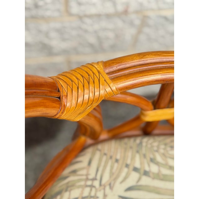 Vintage Rattan Swivel Bar Stools, Set of 4 For Sale - Image 12 of 12