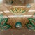 Handmade Ceramic Ata Vase (30cm) Anatolian Golden Fields and Turquoise Rim For Sale - Image 4 of 8