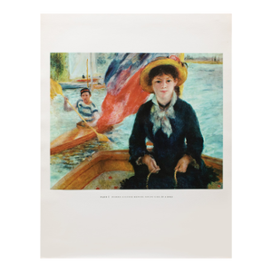 1950s After Renoir "Young Girl in a Boat", First Edition Swiss Full-Color Print