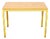 Yellow Kitchen Table in Steel and Ash Wood from Victoria Möbel, 1959 For Sale