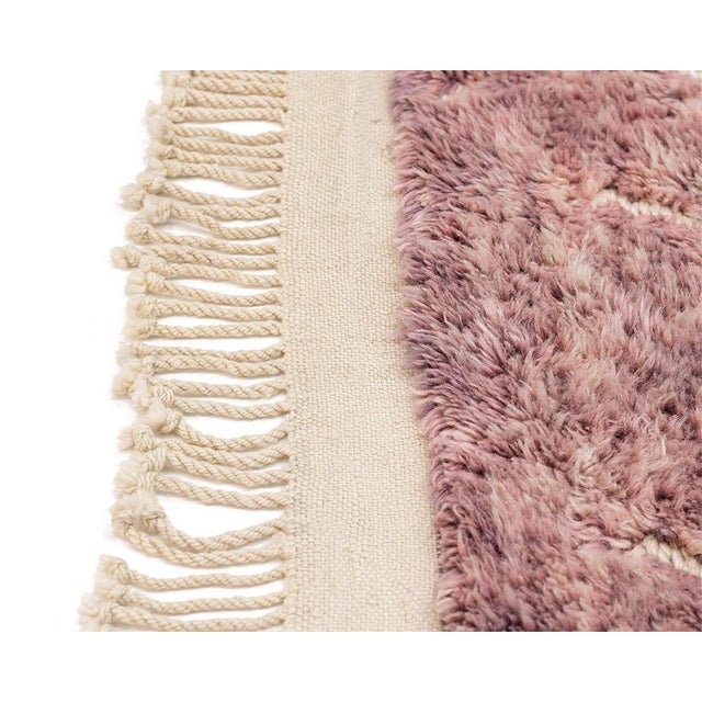 Oversize Tonal Diamond Trellis Hand-Knotted Wool Rug | 12'0" X 10'1" | One of a Kind For Sale - Image 4 of 10
