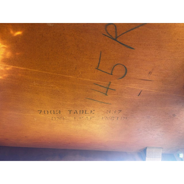 Tan 1960s Mid Century Table and 6 Chairs For Sale - Image 8 of 12