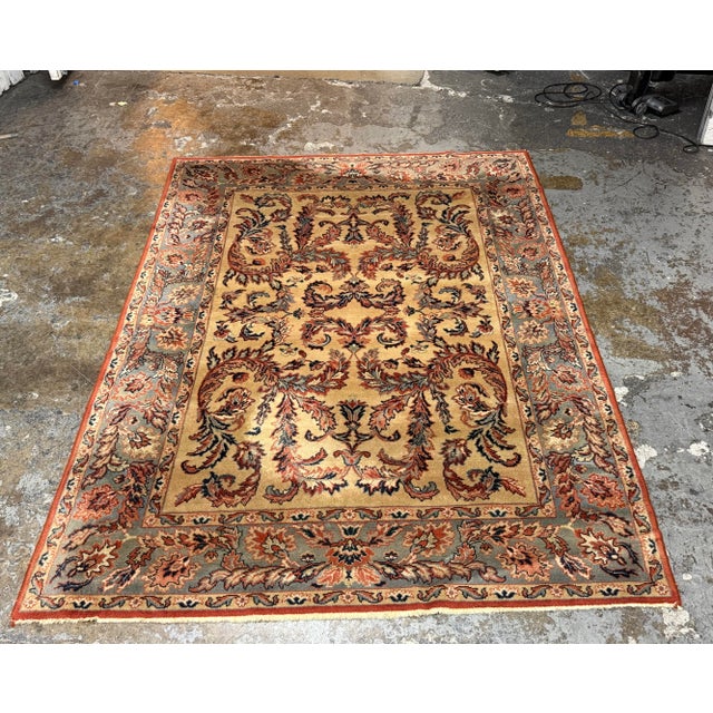Persian 6ft X 8ft Couristan Havana Series Persian Garden Wool Area Rug For Sale - Image 3 of 12
