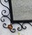 Vintage 1930s American Handmade Wrought Iron Wall Mirror Hand Painted Floral Dec For Sale - Image 11 of 18