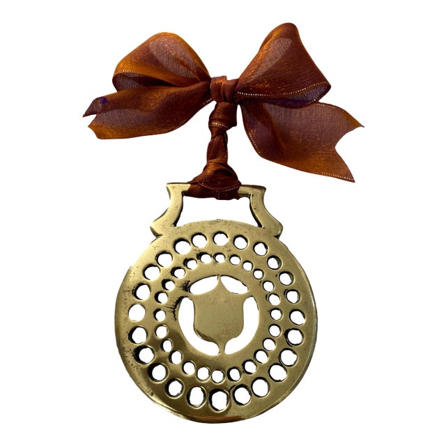 Antique English Horse Brass Ornament For Sale