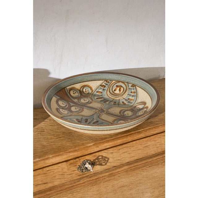 Stoneware Bowl with Hand-Painted Abstract Motif from Søholm, 1950s For Sale - Image 6 of 8