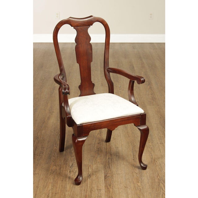 Pennsylvania House Queen Anne Style Set of Eight Cherry Dining Chairs For Sale - Image 9 of 18
