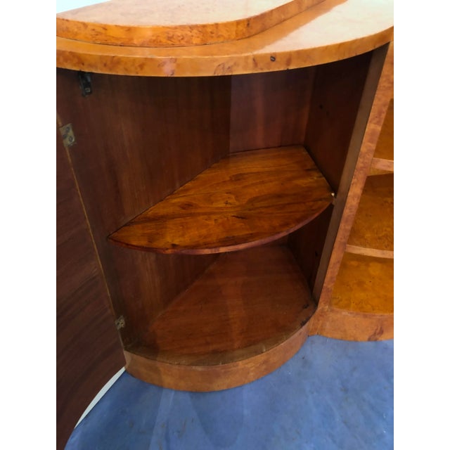 Art Deco French Maple Corner Cupboard, 1940s For Sale - Image 16 of 18