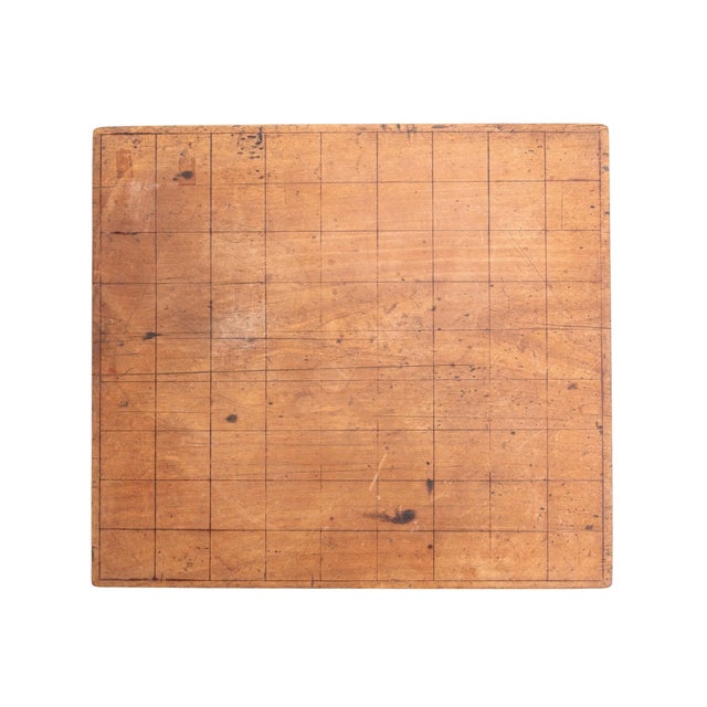Vintage Japanese Shogi Game Board, Keyaki Wood, Carved Design, 1920s For Sale - Image 4 of 10