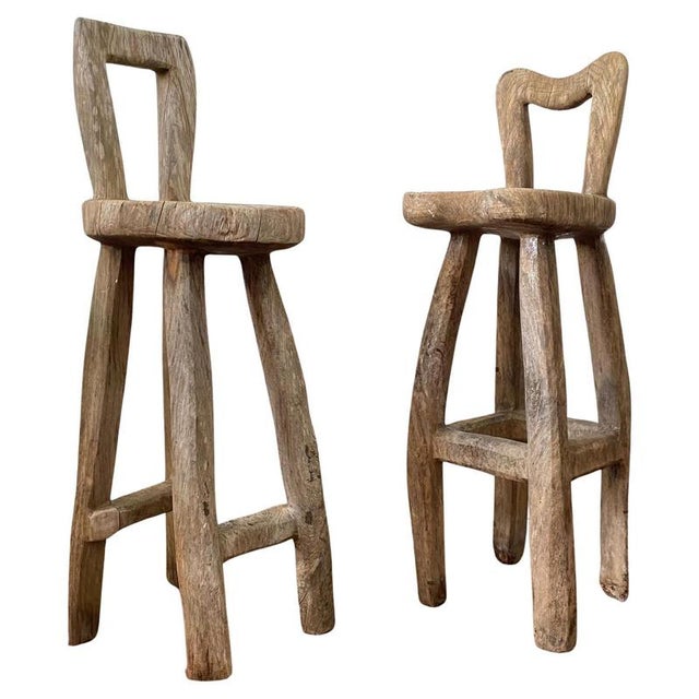 Tall Sculptural Bar Stools by Maxie Lane, 1990s, Set of 2 For Sale - Image 17 of 17