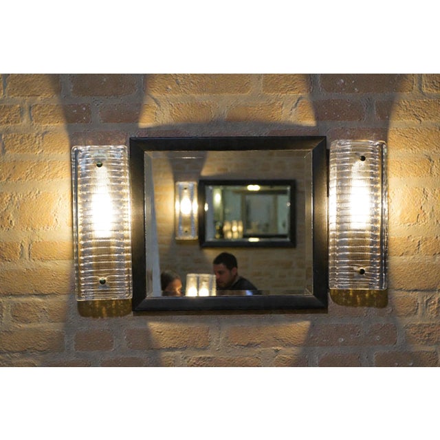 Glass & Brass Model 8971 Wall Lights, Set of 2 For Sale - Image 6 of 9