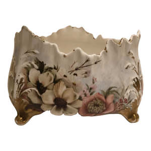 Late 19th Century Imperial Geddo Gold Footed Fruit Decorative Deep Dish China