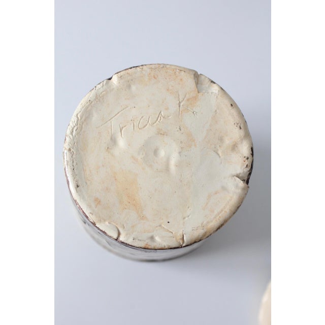 Vintage Handmade Studio Pottery Lidded Jar For Sale - Image 13 of 16