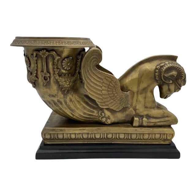 1900 Golden Fleece Chrysomallos Winged Ram Bronze Mantle Urn For Sale