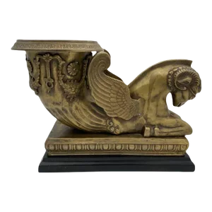 1900 Golden Fleece Chrysomallos Winged Ram Bronze Mantle Urn