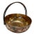 Vintage Italian Silver-Plated and Gilt Metal Basket For Sale