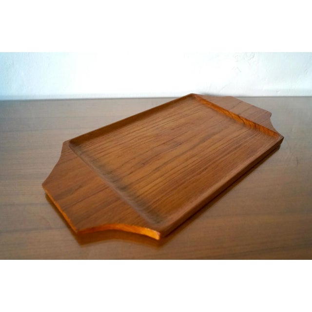 1970s 1970’s Danish Modern Solid Teak Tray For Sale - Image 5 of 12