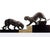 1920s Irénée Rochard, Lionesses in the Water, 1920s, Cast Iron and Onyx For Sale - Image 5 of 5