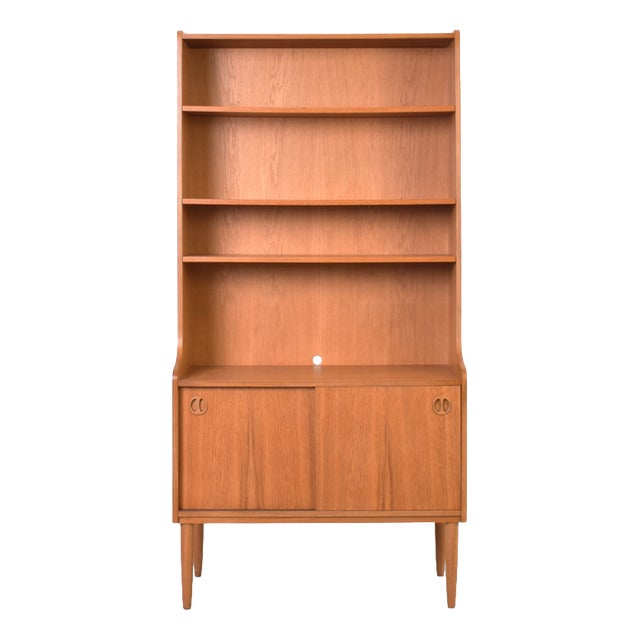 Mid-Century Modern Danish Oak Bookcase, 1960s For Sale