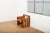 Viennese Armchair in Wooden Construction and Upholstered with Beige Red Linen Bands For Sale - Image 13 of 15