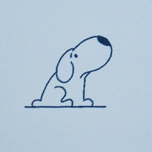 Not Yet Made - Made To Order Schumacher x The New Yorker Good Dogs Everywhere Wallpaper In Sky & Navy Blue For Sale - Image 5 of 7