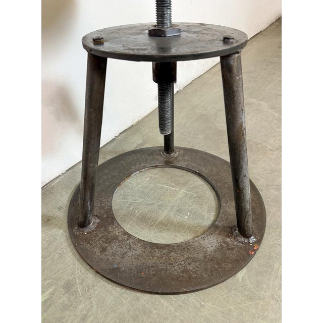 Black Industrial Workshop Swivel Stool, 1960s For Sale - Image 8 of 16