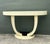 Vintage Faux Goatskin Console Table After Karl Springer For Sale - Image 12 of 12