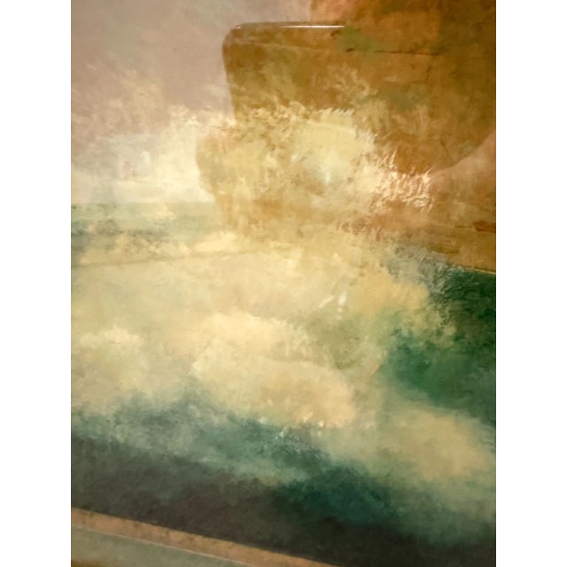 1980s Fiona Hoop Signed Horizon Landscape Painting For Sale - Image 5 of 8