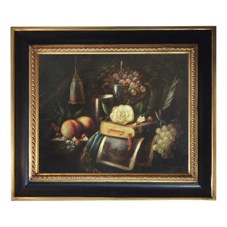 Massimo Reggiani, Italian Still Life, 2005, Oil on Canvas, Framed For Sale