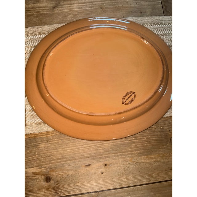 Williams-Sonoma Asolo Serving Platter 20" Oval Italian Pottery Rare For Sale In Des Moines, IA - Image 6 of 6