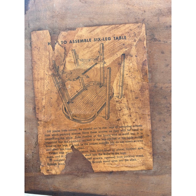 Vintage American Victorian or Edwardian Revival Oval Parlor / Side Table For Sale - Image 11 of 11