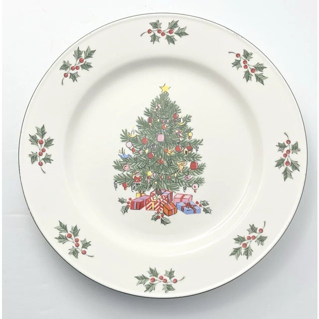 2000 - 2009 Gibson “Noel Morning” Ceramic Dinnerware Set, Service 4 - 16-Piece For Sale - Image 5 of 6