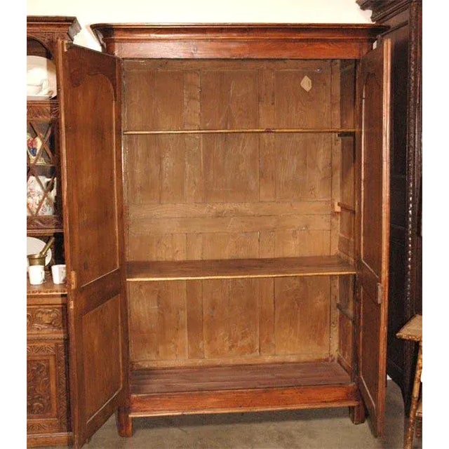 Early 19th Century Antique Fruitwood Armoire For Sale In Los Angeles - Image 6 of 6
