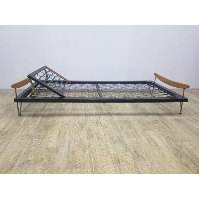 Bed by Fred Ruf for Wohnbedarf, Switzerland, 1950s. For Sale - Image 5 of 18