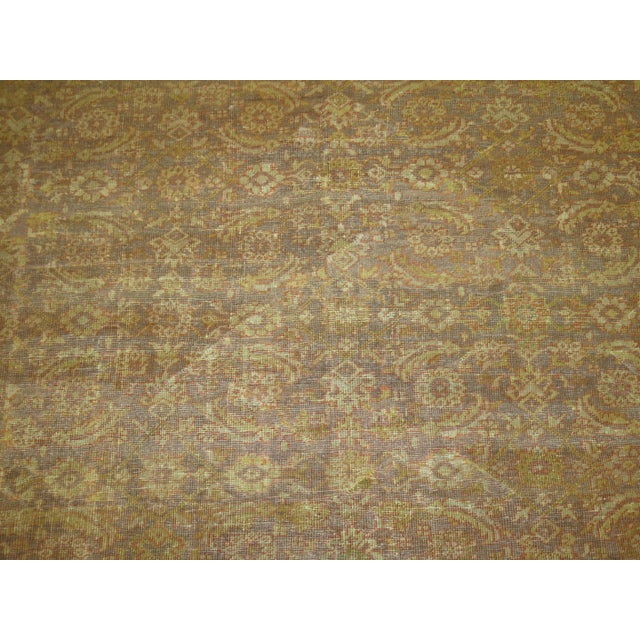 Antique Mahal Rug, 13'7'' X 14'2'' For Sale - Image 12 of 13