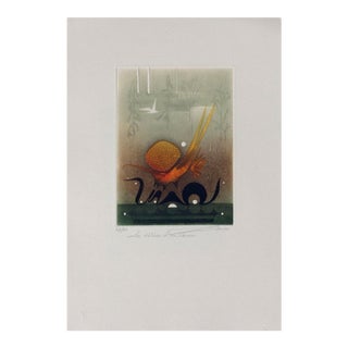 1990 Renée Lubarow Délires d'Un Rêveur Signed Etching For Sale