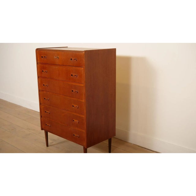 Vintage Danish Teak Chest of Drawers For Sale - Image 5 of 10