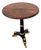 1990s Custom Mahogany French Empire Pedestal Lamp End Table Neoclassical Gold Gilt For Sale