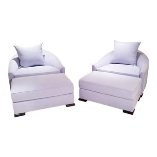 Dupre Lafon Lounge Chair and Ottoman - a Pair For Sale