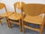 Four vintage 1980s Scandinavian-style chairs, in the minimalist style of Clive Bacon, with beautifully curved backs and...