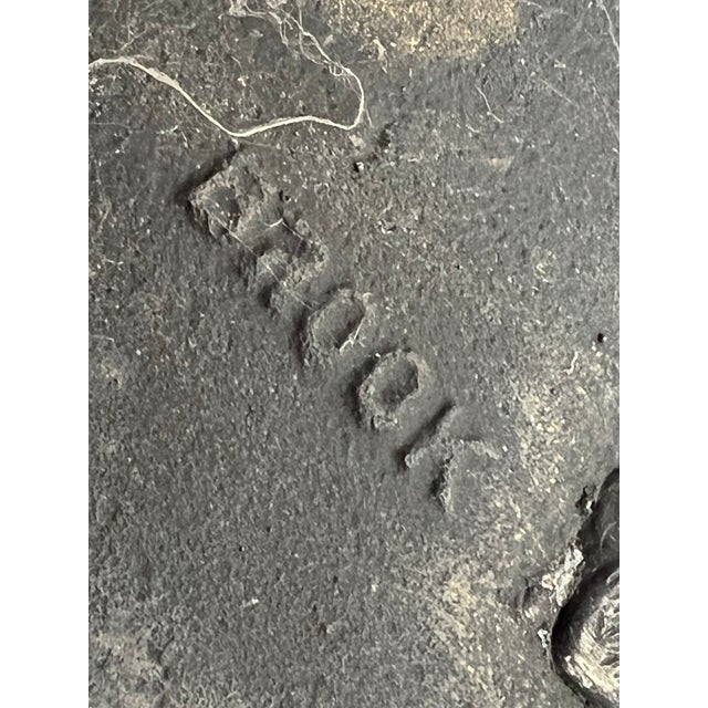 Antique Cast Iron Fireplace Fender Warmer Curved Hearth Bench With Cabriole Legs For Sale - Image 11 of 11